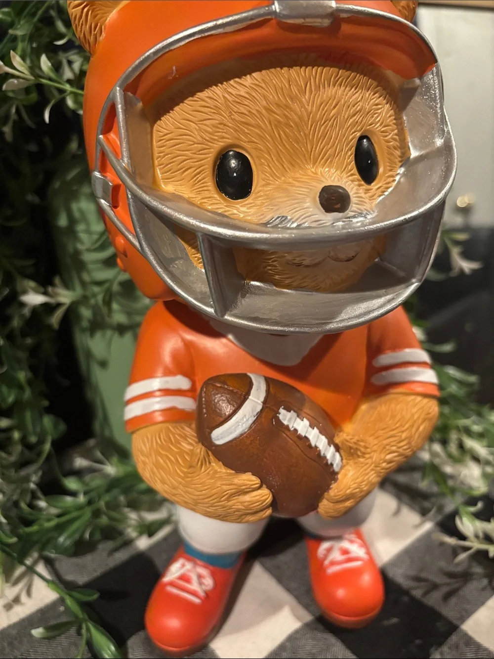Football Bear Figurine